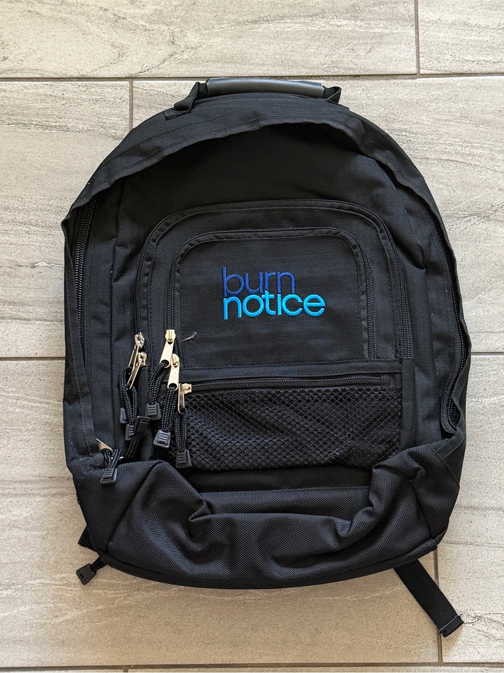 Burn Notice Black Backpack Large Multi Pocket Travel Laptop School Bag 21”